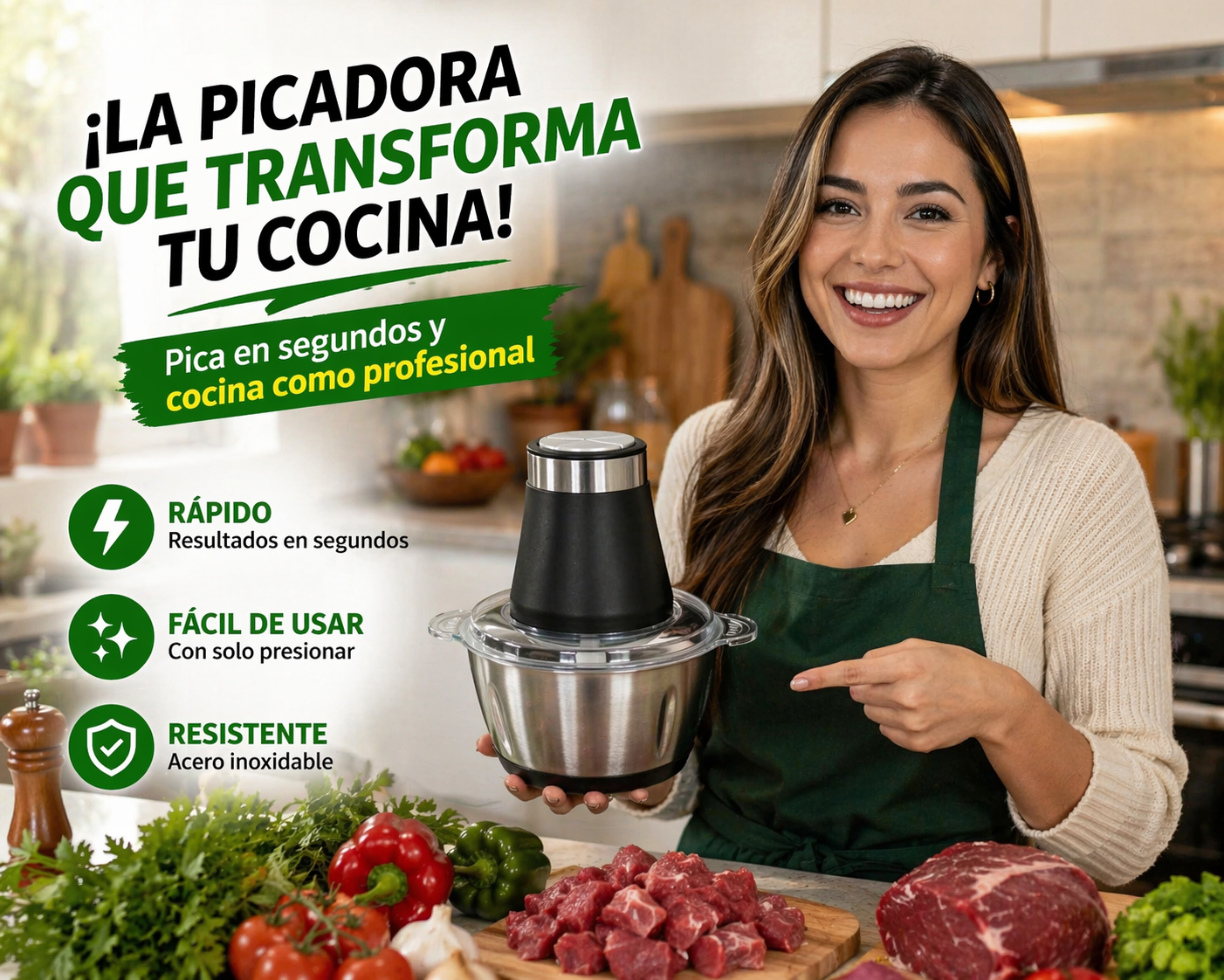 Molino Picadora Eléctrica 2 Lit - COCINA SIN ESFUERZO